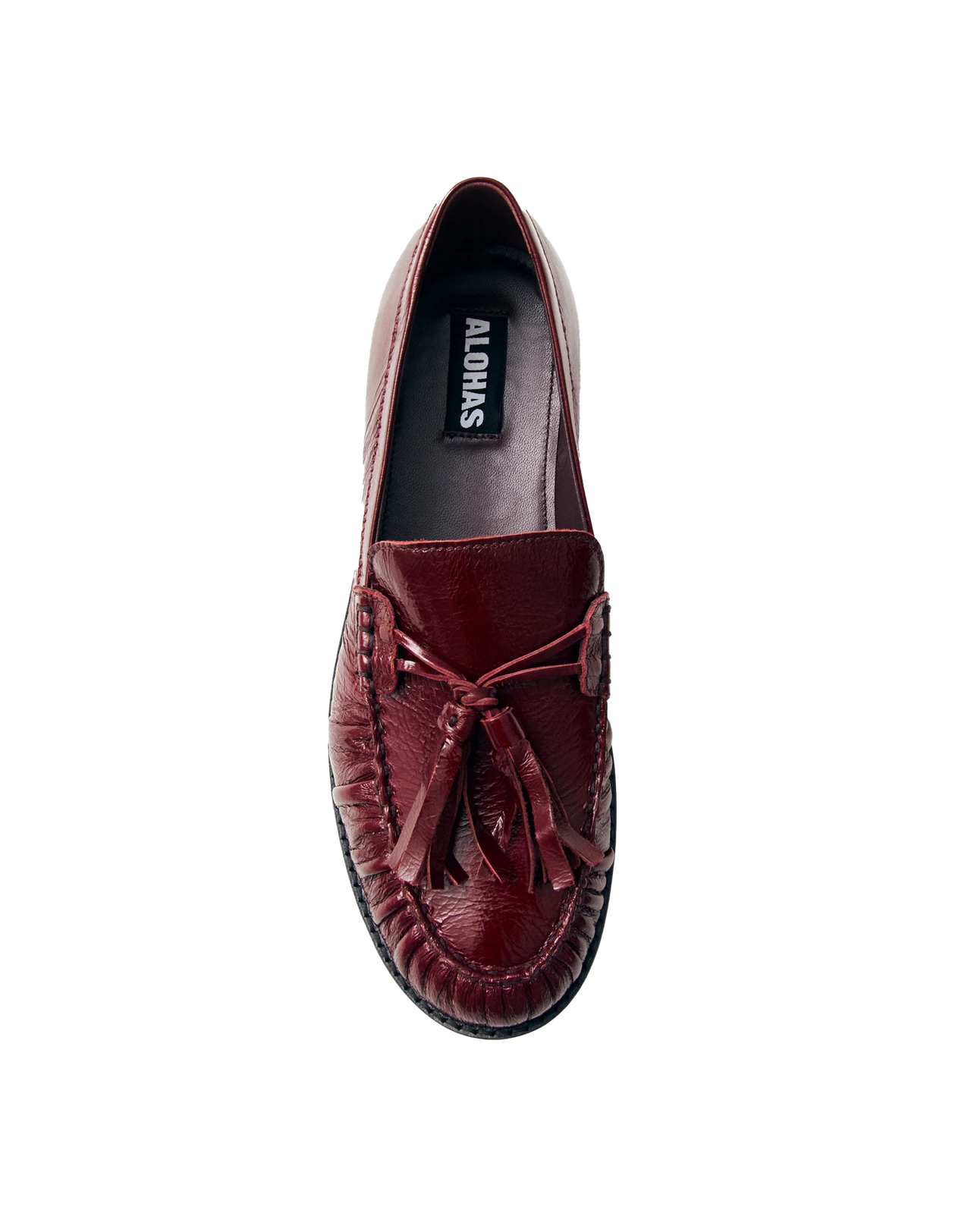 Alohas Marietta Onix Loafer in Burgunder, Ansicht Oben