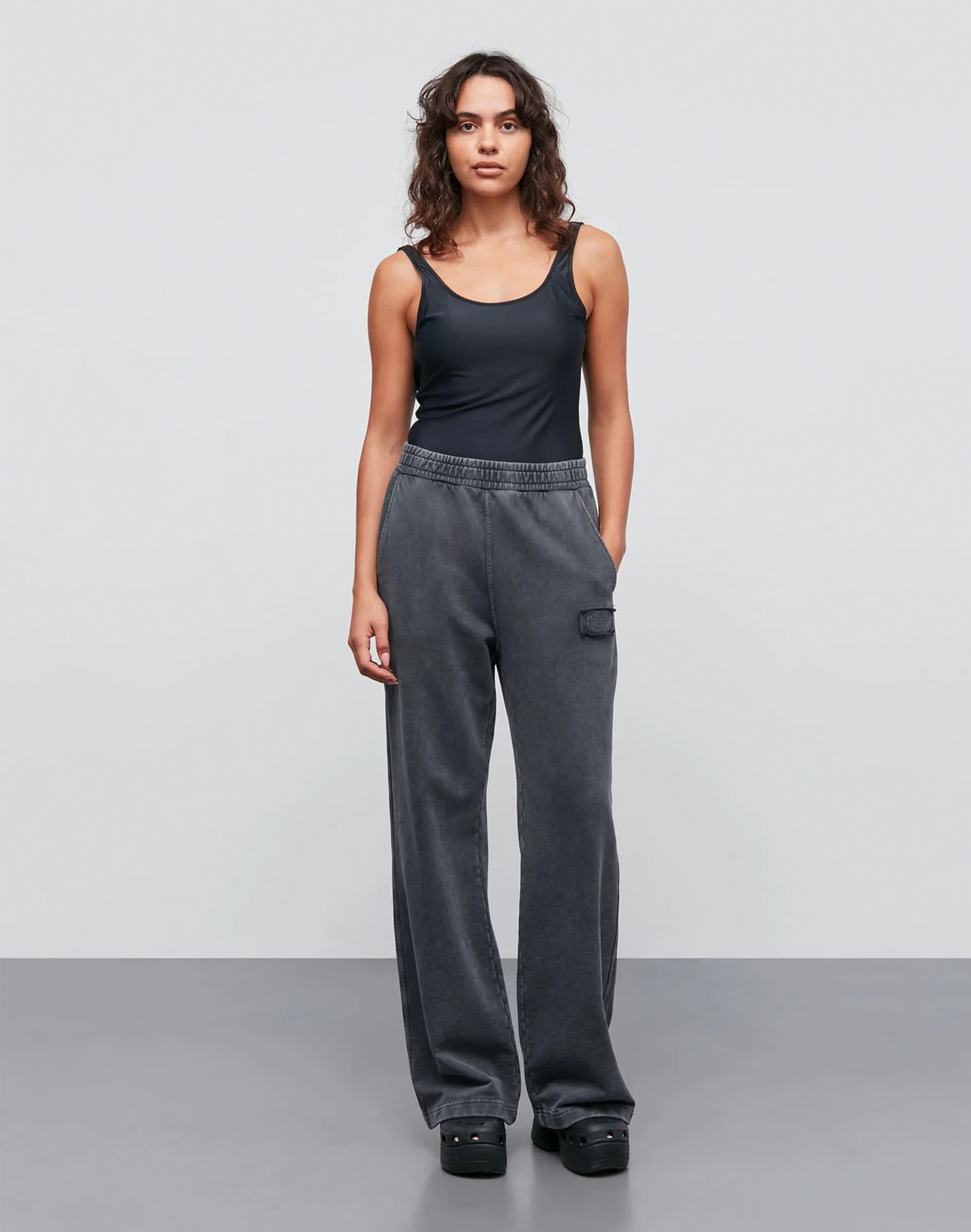 Mads Norgaard Lotti Hose in Grau, Ansicht Frontal