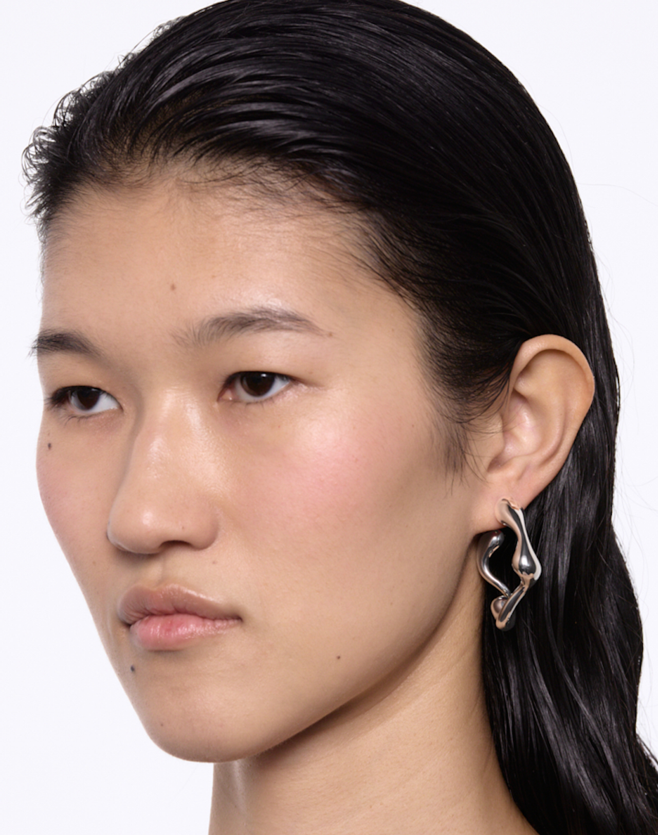 Splash Hoop Paar, Silber