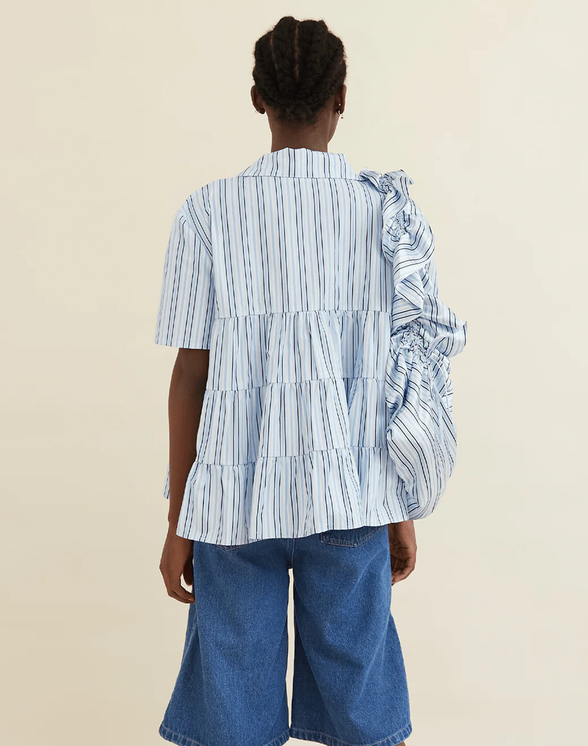 Opera Sports Desiree Bluse mit Streifen, Ansicht Hinten