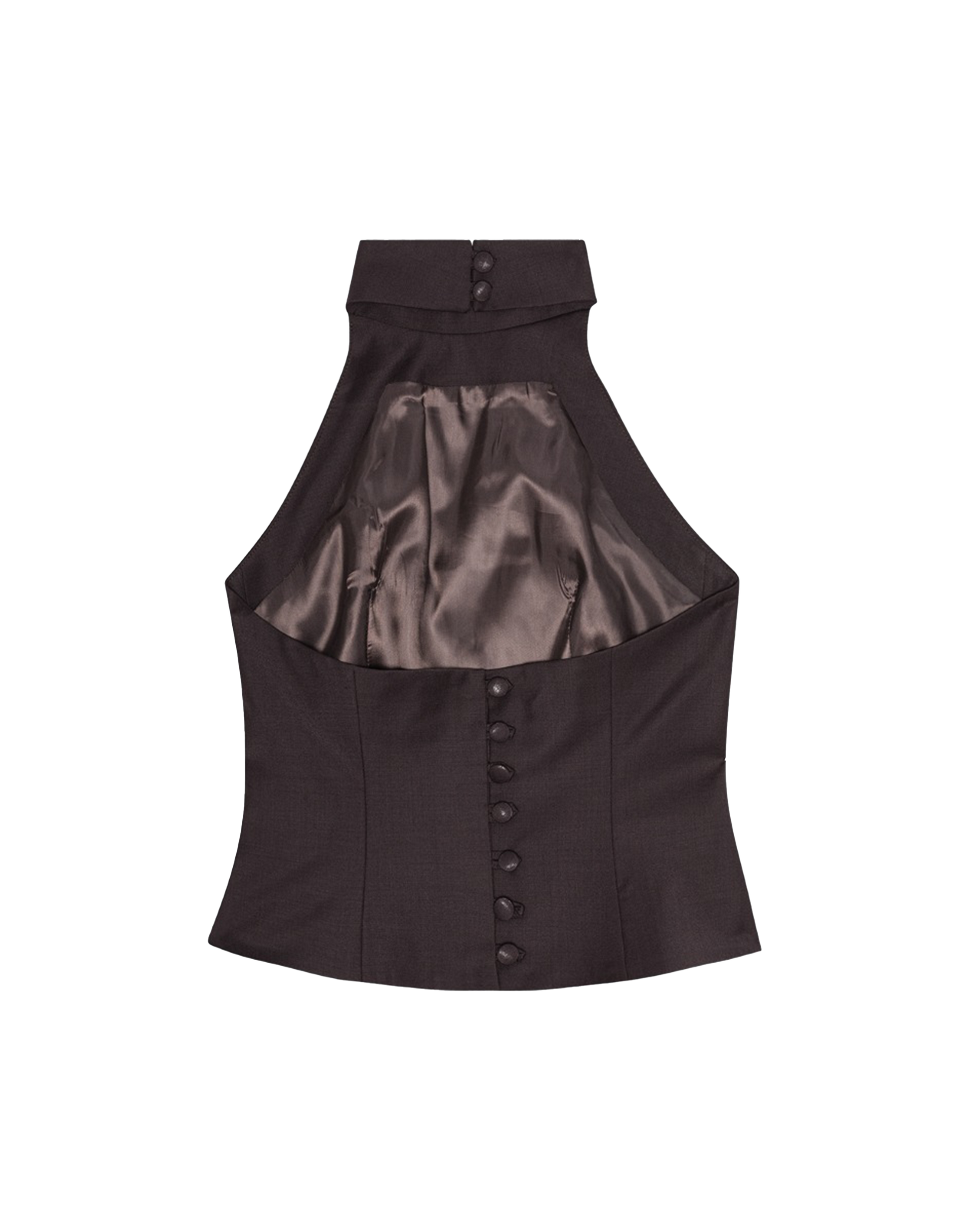 Remain Halter Neck Top in Braun, Ansicht Hinten