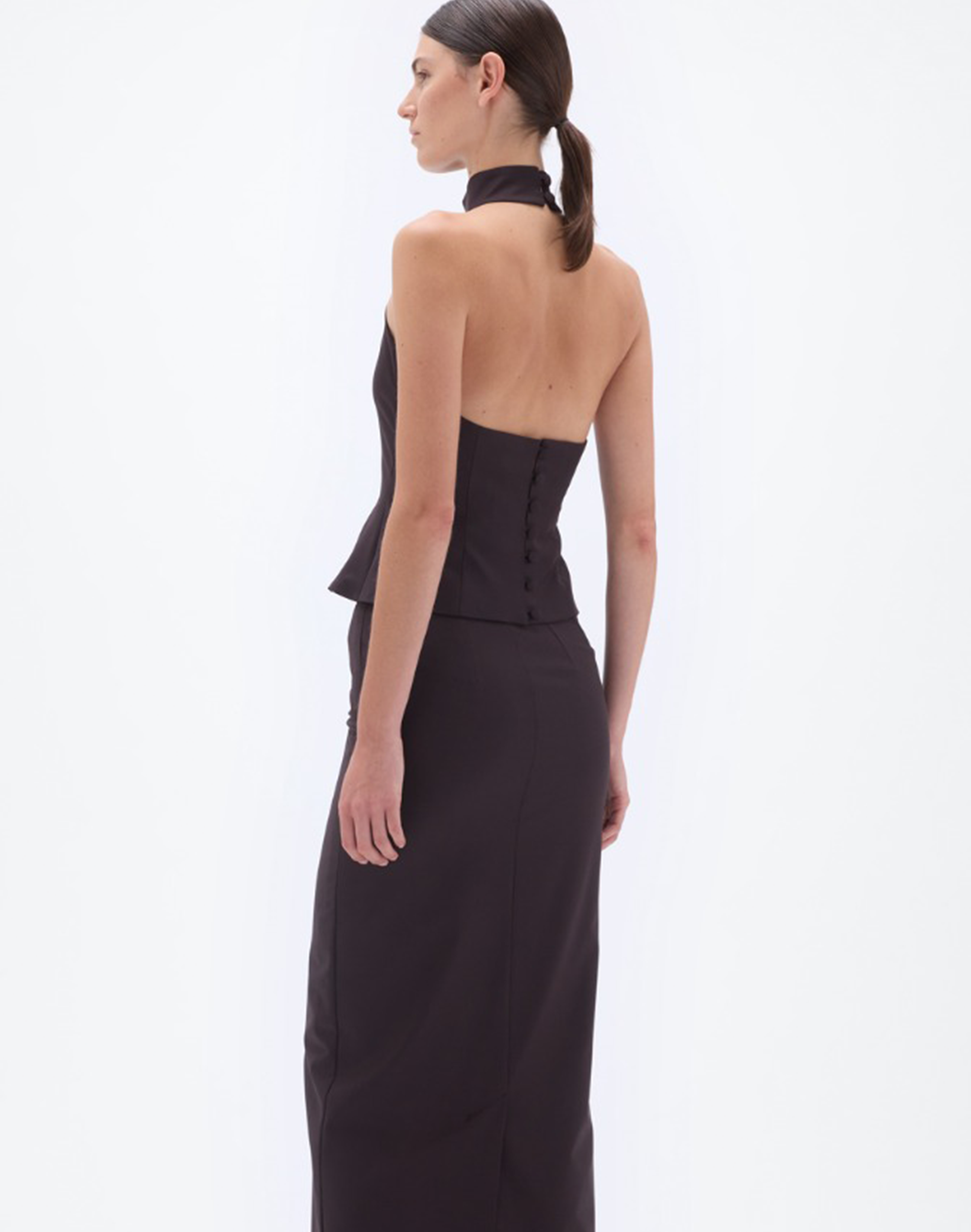 Remain Halter Neck Top in Braun, Ansicht Hinten