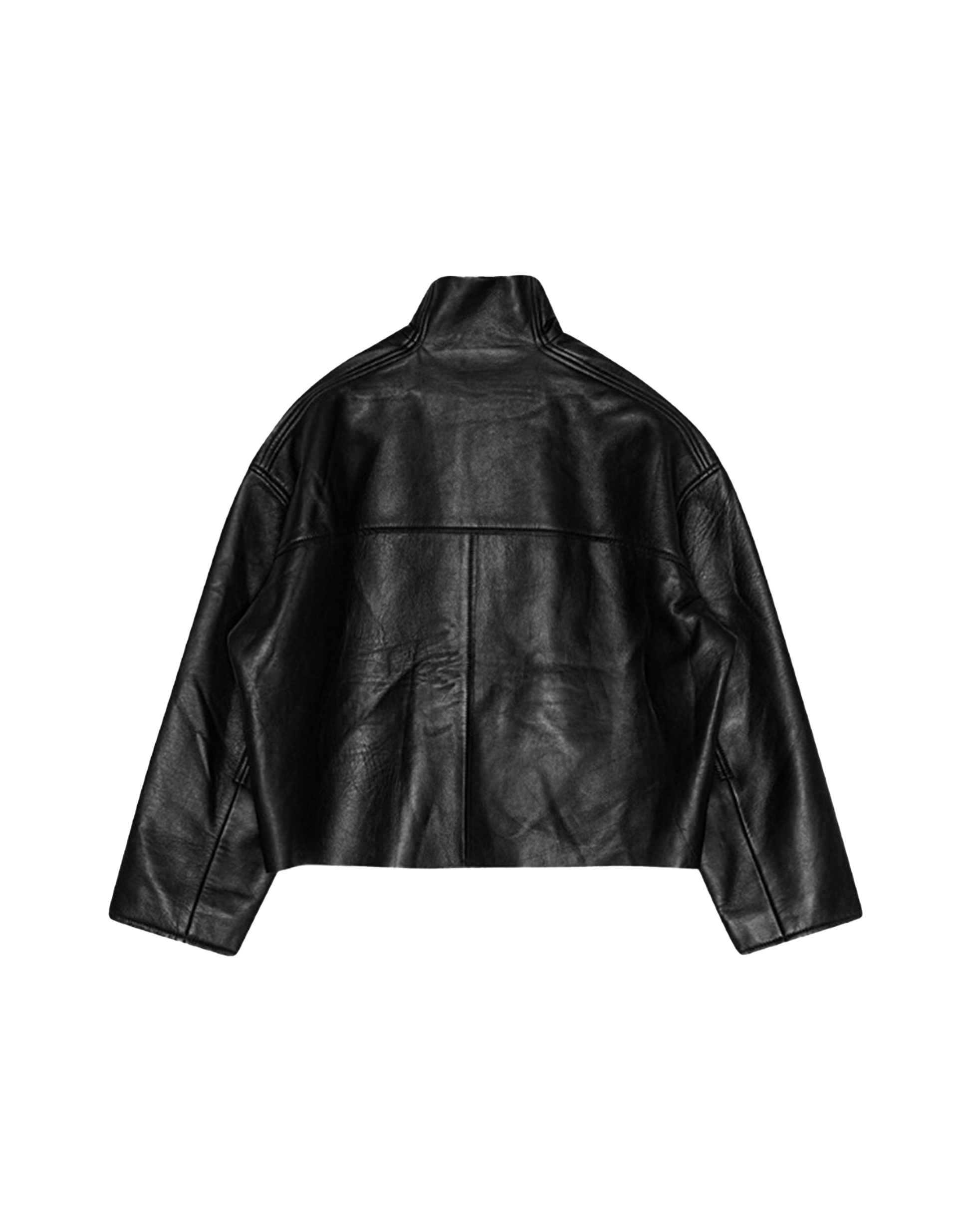 Remain Lederjacke in Schwarz, Ansicht Hinten