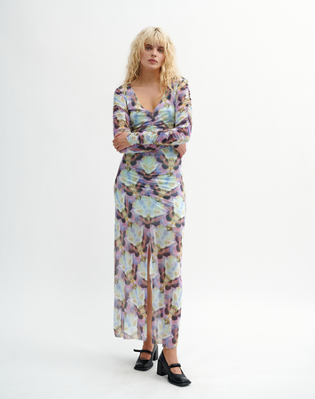 RESUME Althea Kleid in Multi Colour, Tragebild Frontal