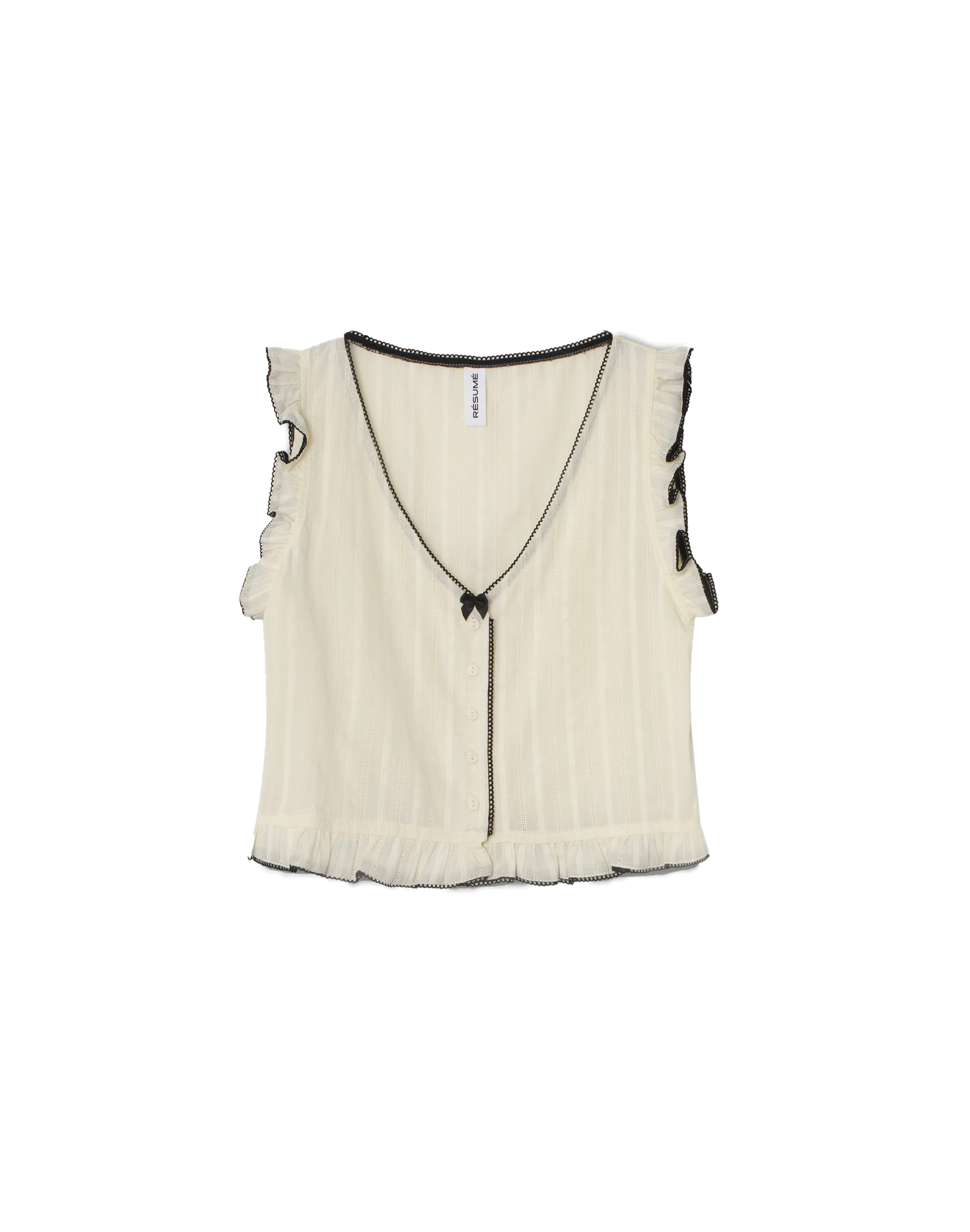 Resume Felia Top in Creme, Ansicht Frontal