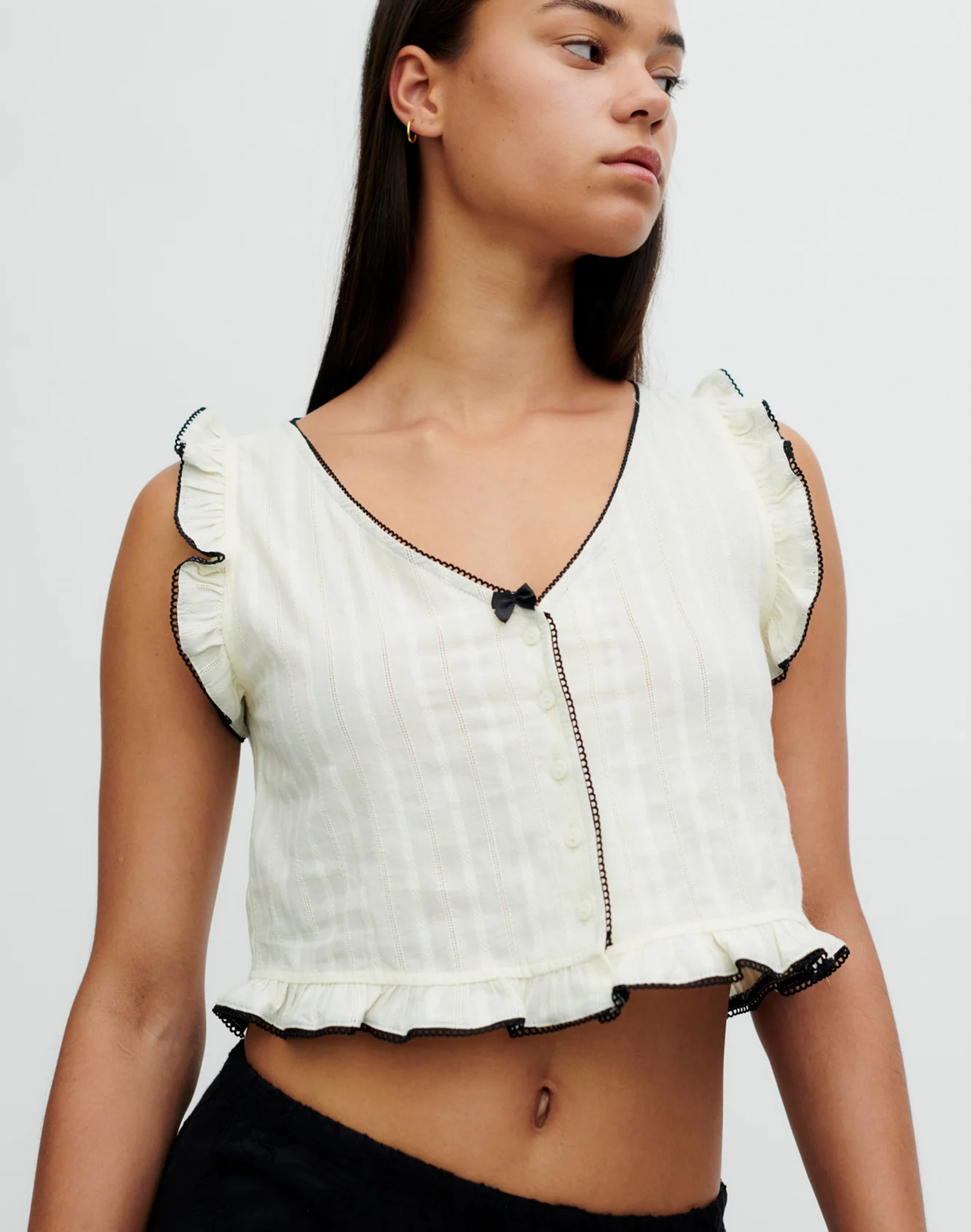 Resume Felia Top in Creme, Ansicht Frontal