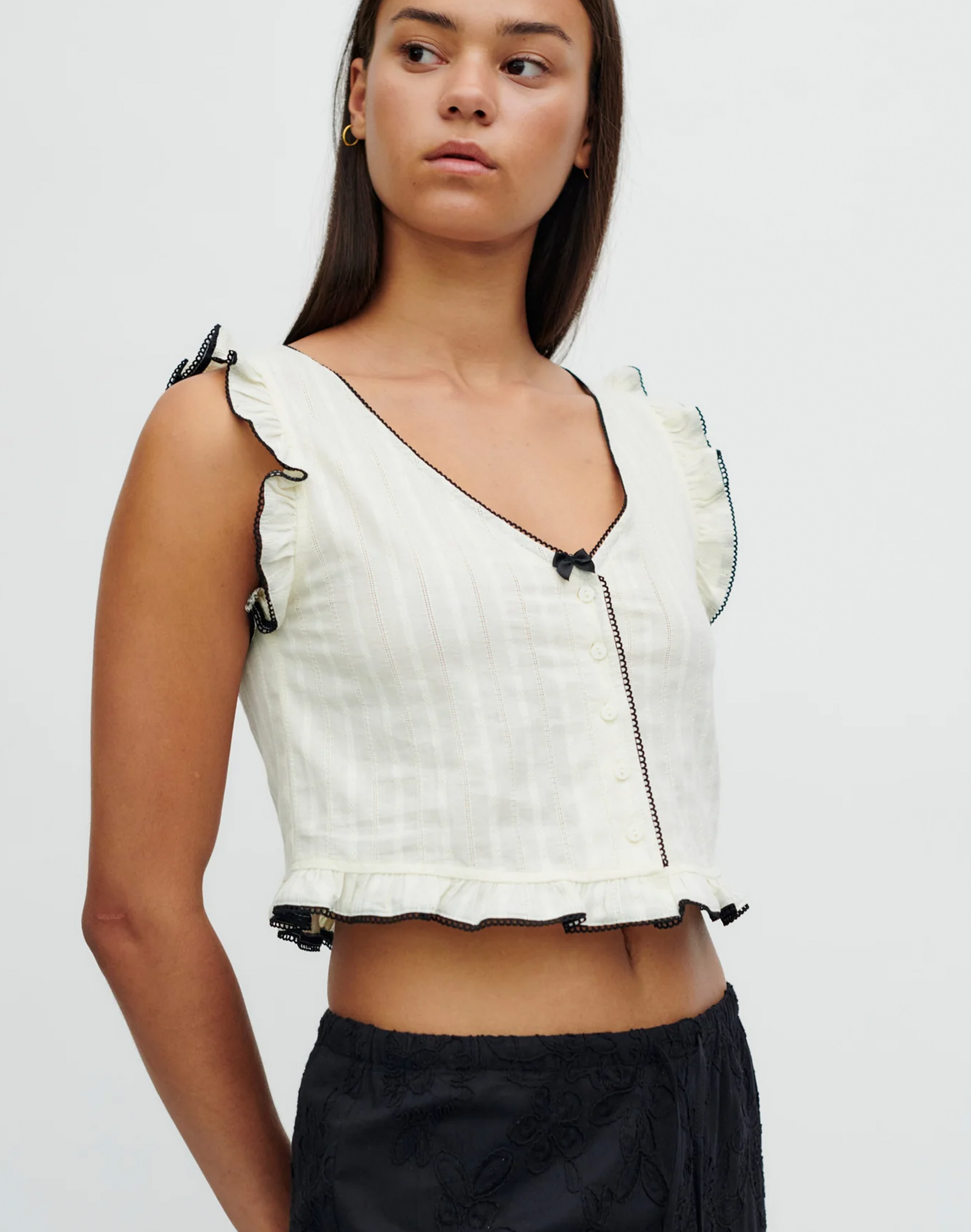 Resume Felia Top in Creme, Ansicht Frontal