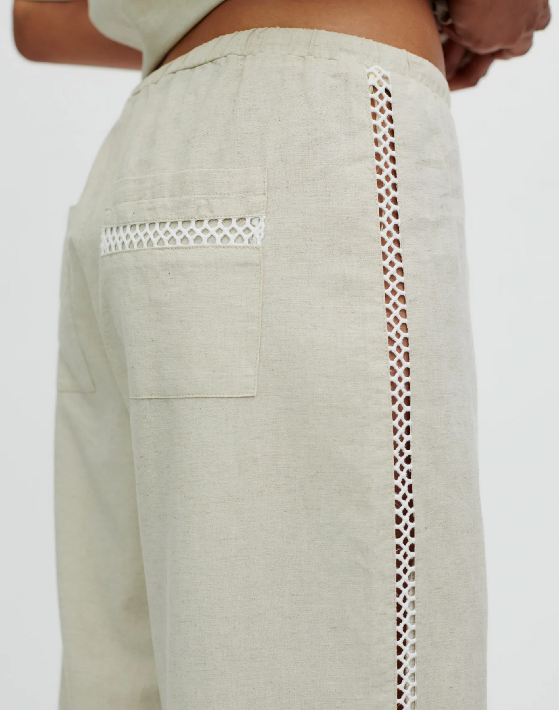 Resume Florence Hose in Creme, Ansicht Detail
