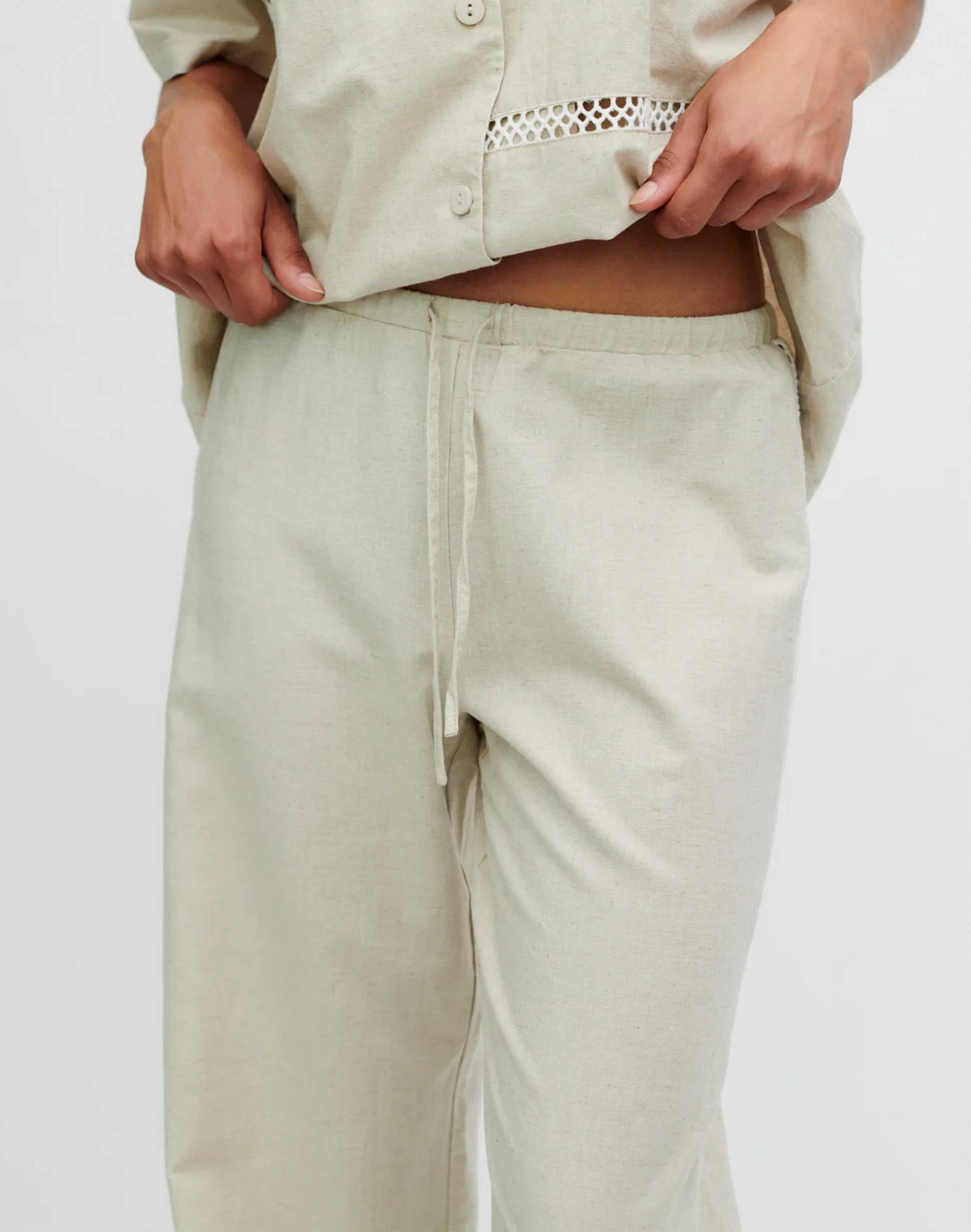 Resume Florence Hose in Creme, Ansicht Detail