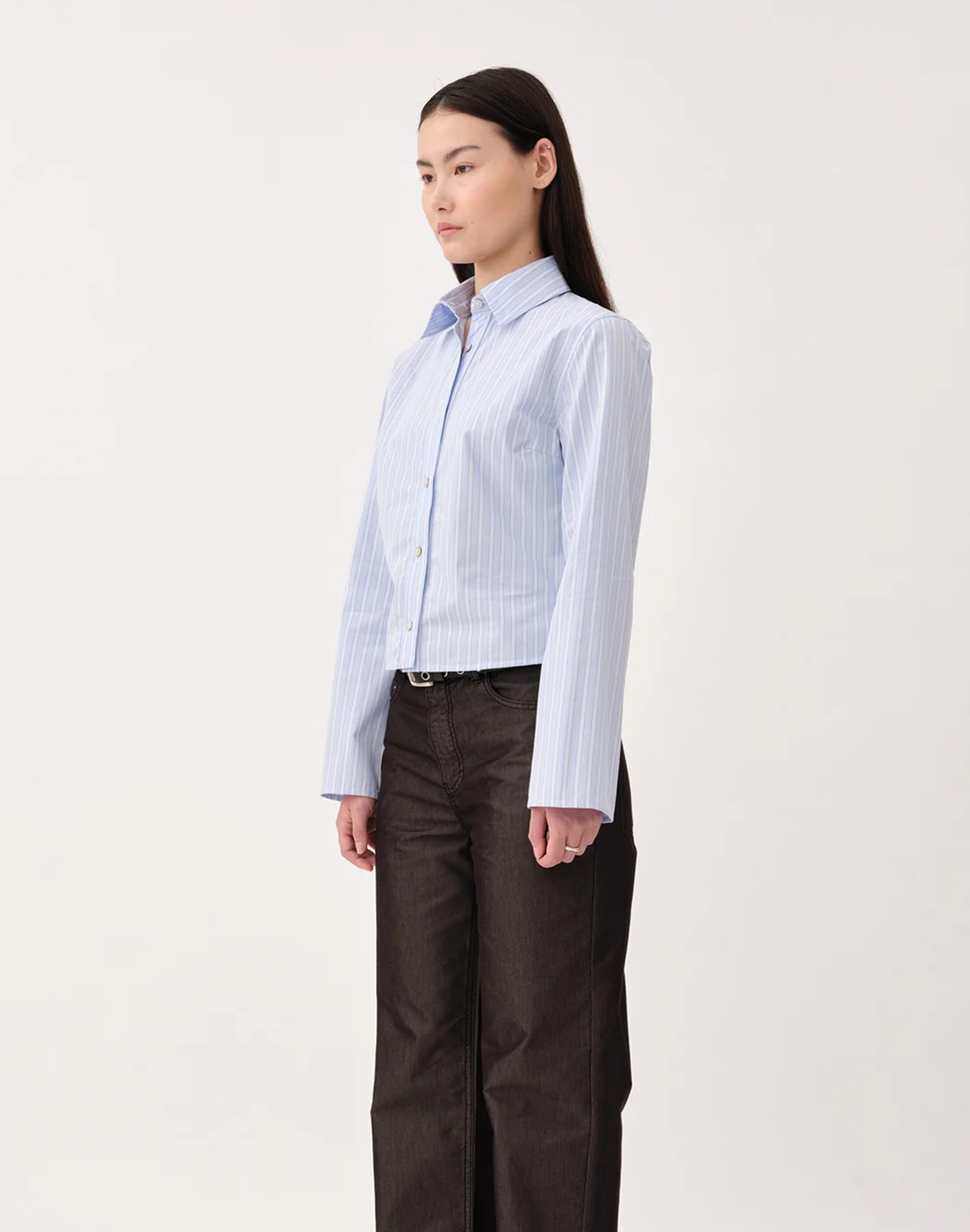 Won Hundred Fernanda Bluse in Blau, Ansicht Seite