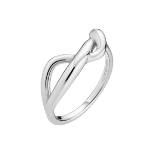 MARIA BLACK Twisted Deceiver Ring, silber