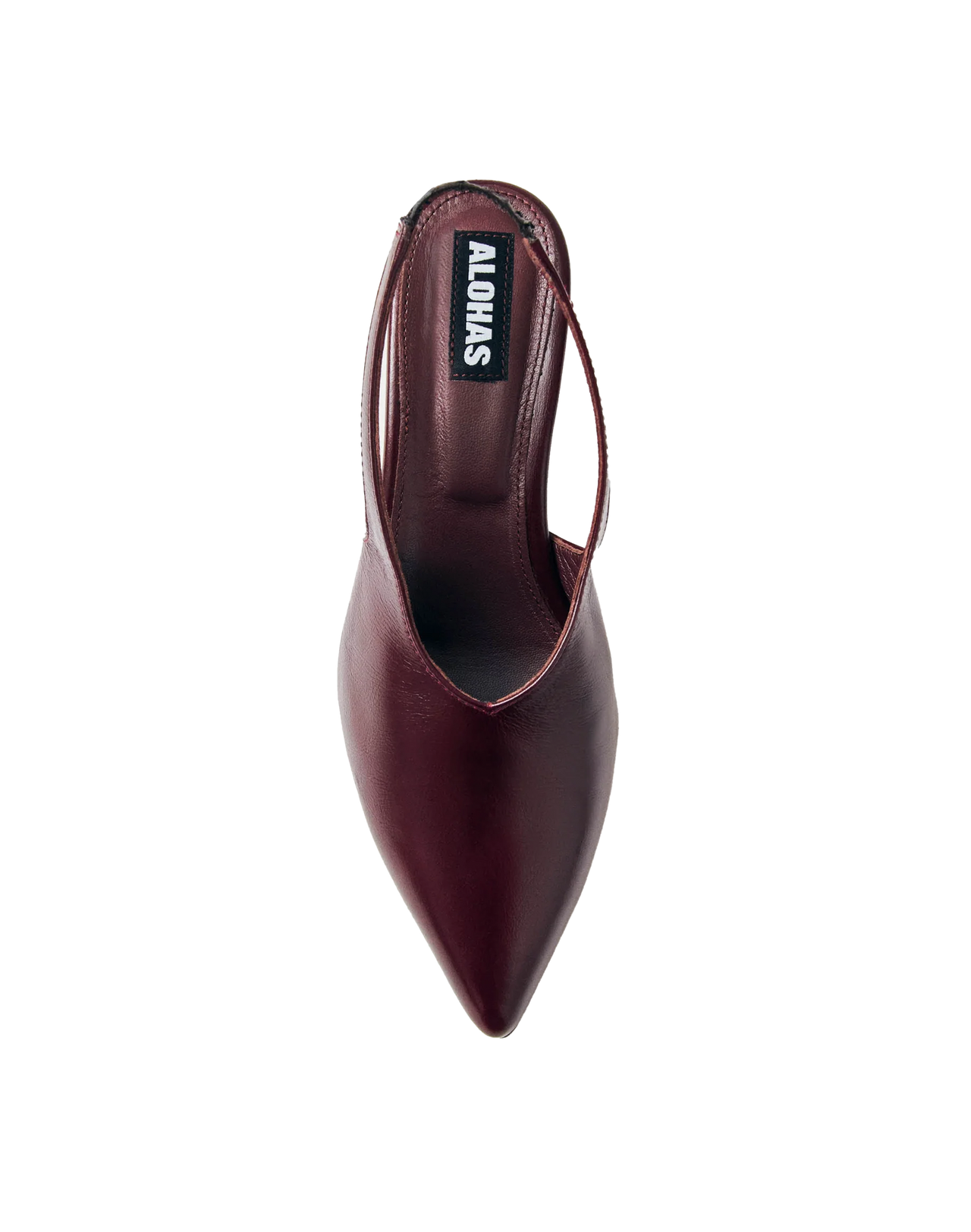 Alohas Eros Pumps in Burgunder, Ansicht Oben