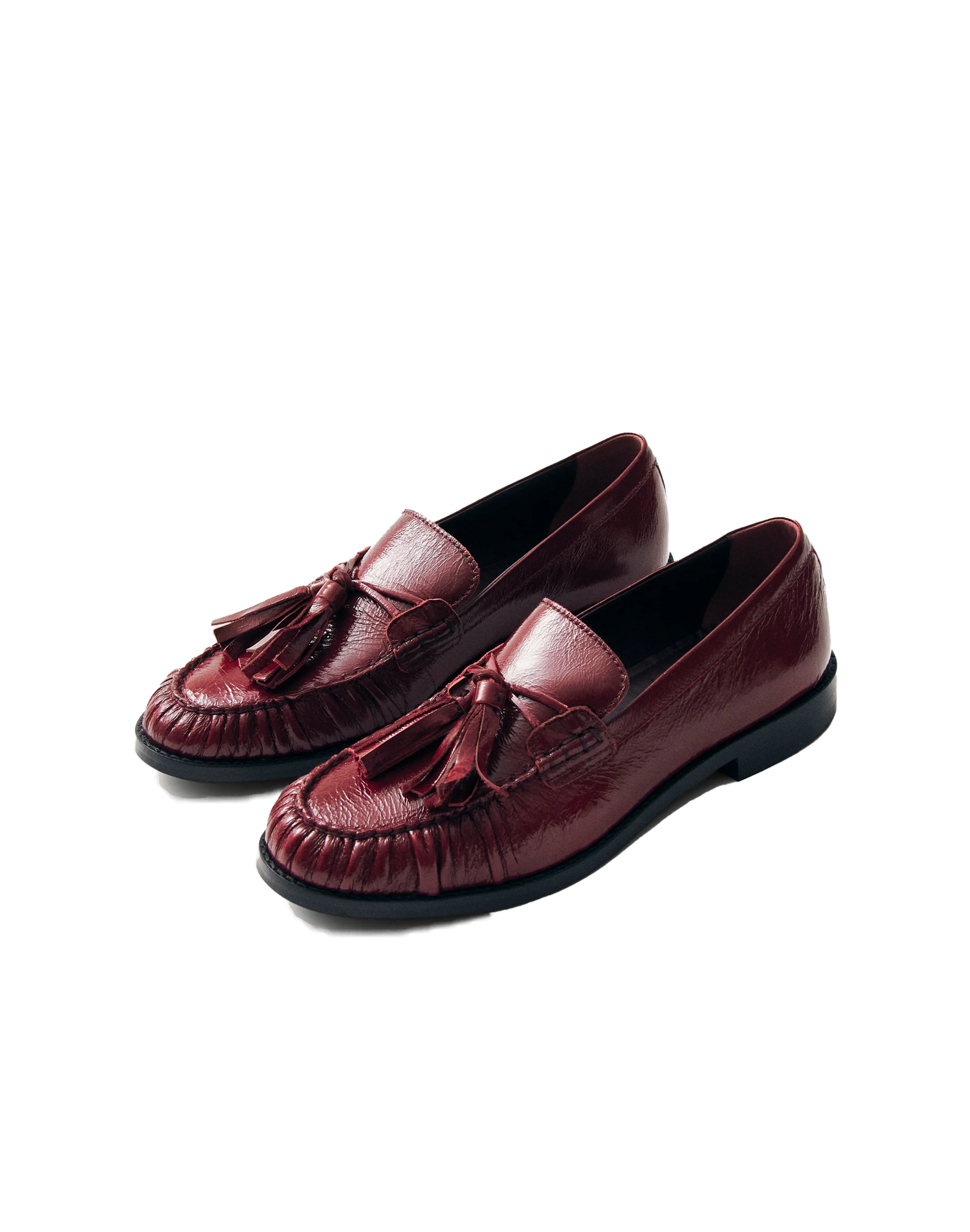 Alohas Marietta Onix Loafer in Burgunder, Ansicht Seite