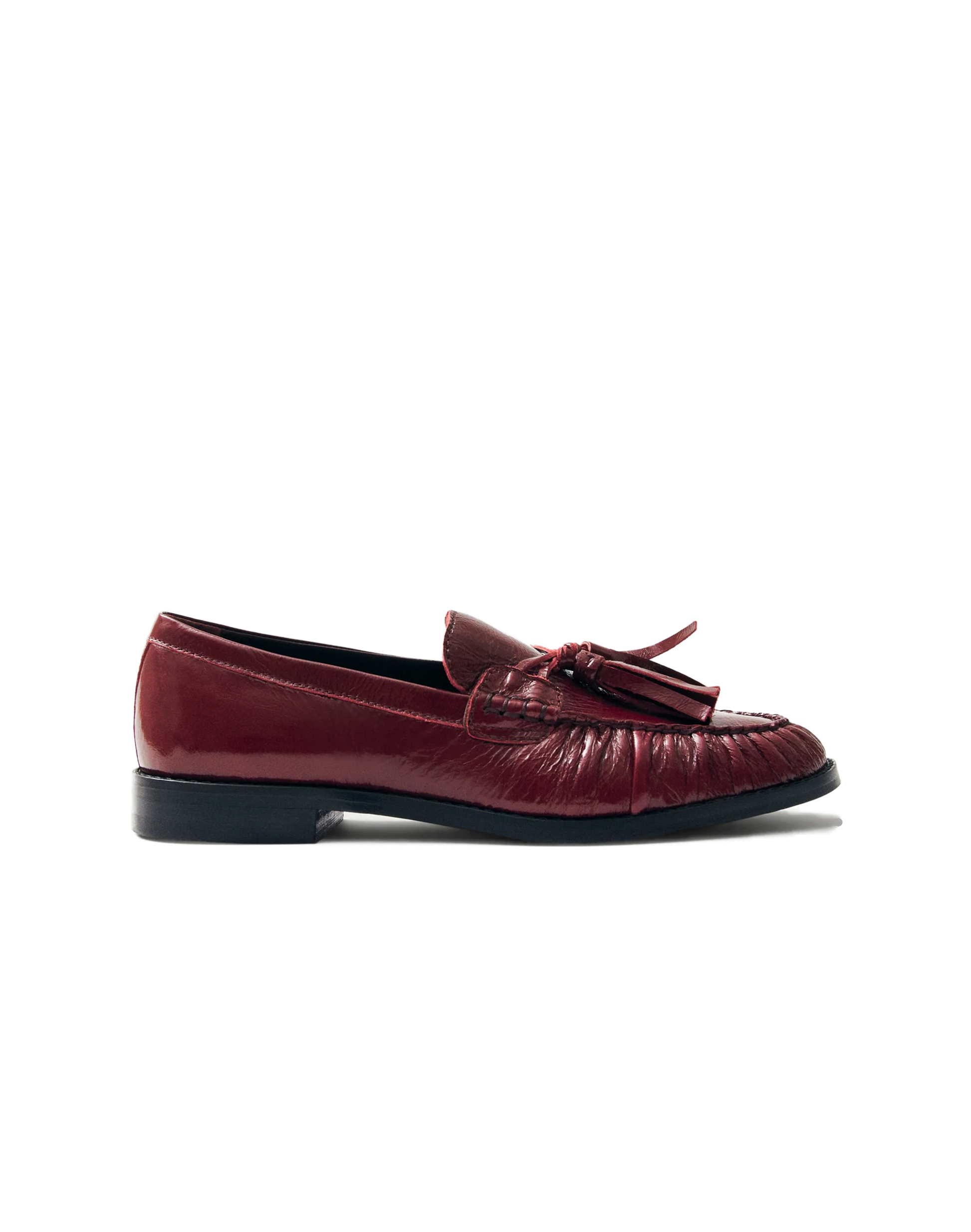 Alohas Marietta Onix Loafer in Burgunder, Ansicht Seite