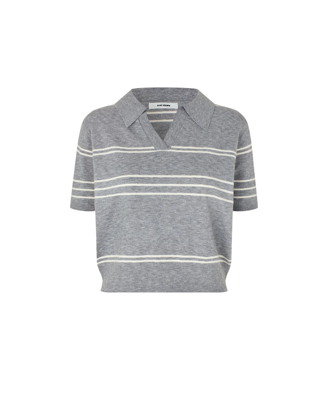 Alba Polo, grau gestreift