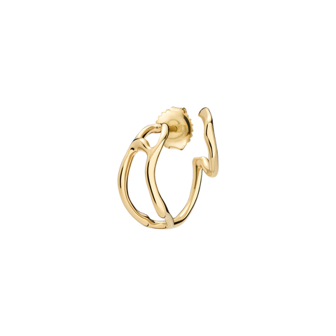 Maria Black Atalanta Ohrring in gold, Ansicht Seite