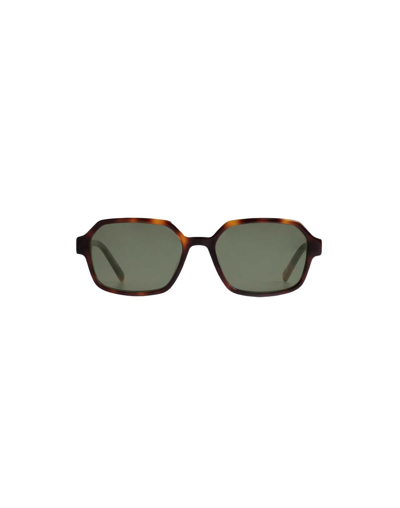 Corlin Alex Sonnenbrille in Tortoise Green, Ansicht Frontal