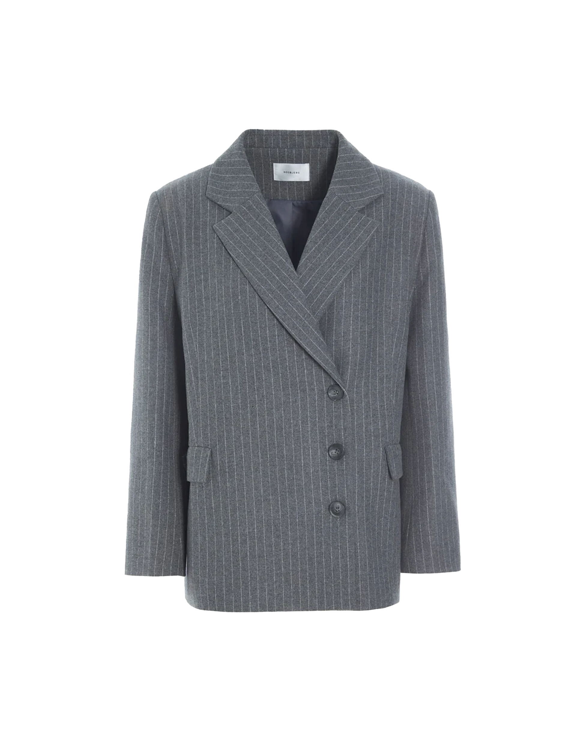 Hosbjerg Pipa Blazer in Grau, Ansicht Frontal