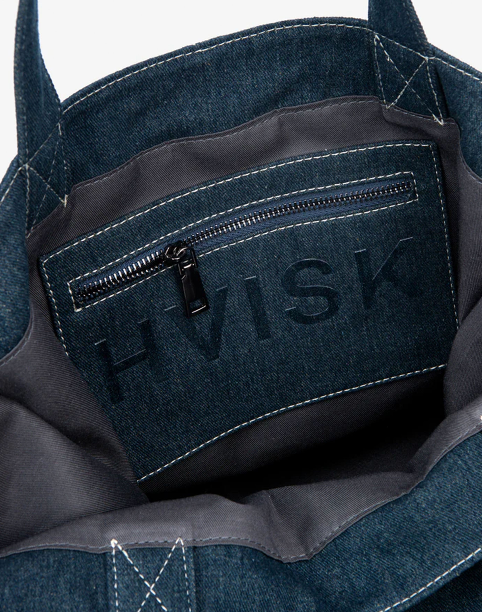 HVISK Cruise Denim Shopper, Ansicht Innen