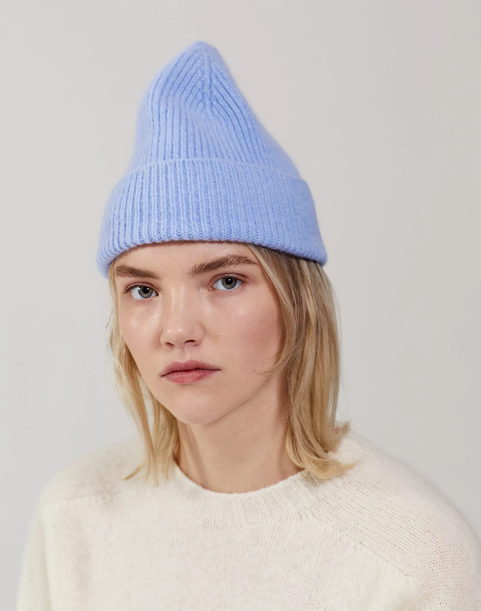 Le Bonnet Beanie in Light Blue, Tragebild