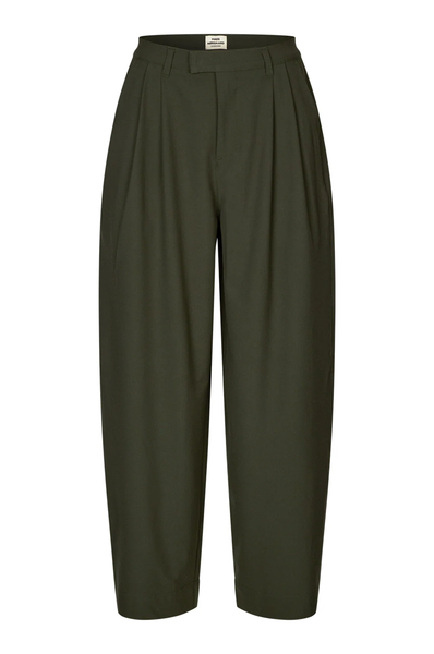 Mads Norgaard Paria Hose in Olive, Ansicht Frontal