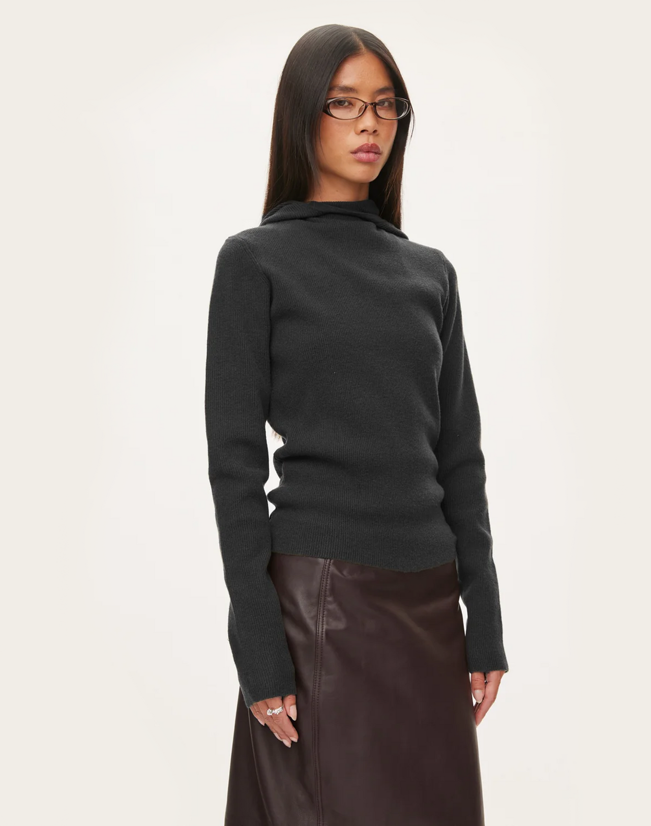 Alains Kaputzensweater, schwarz