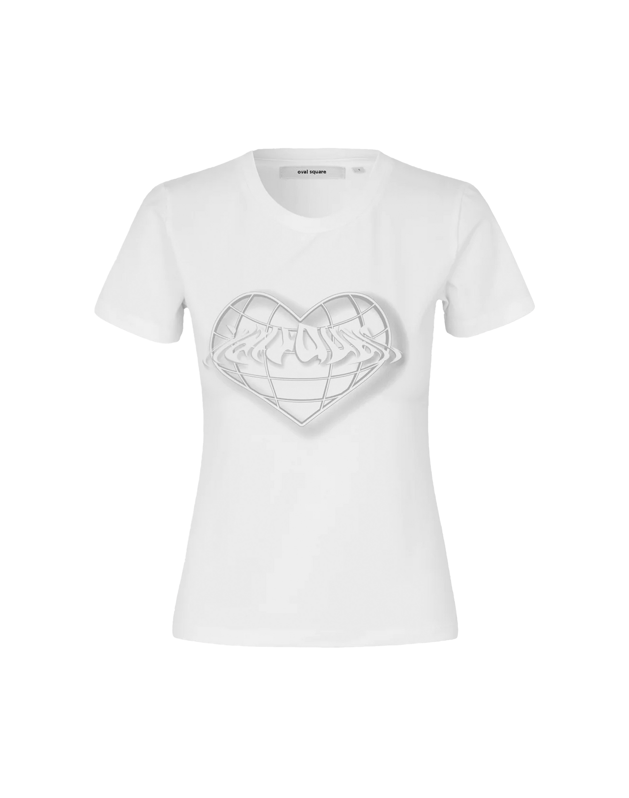 OVAL SQUARE Bella T-Shirt in Weiß, Ansicht Frontal
