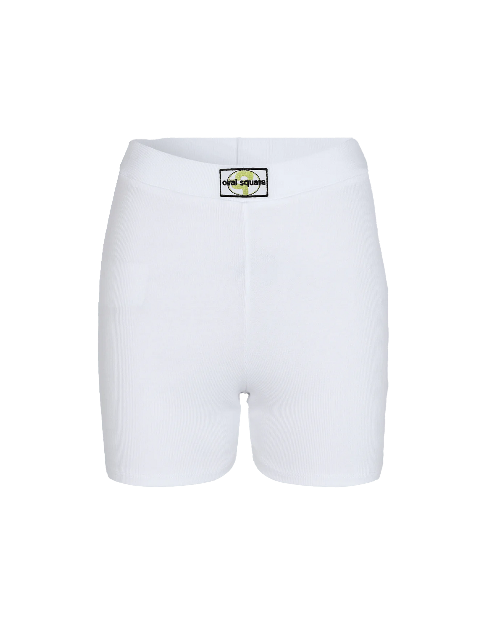 OVAL SQUARE Bob Shorts in Weiß, Ansicht Frontal