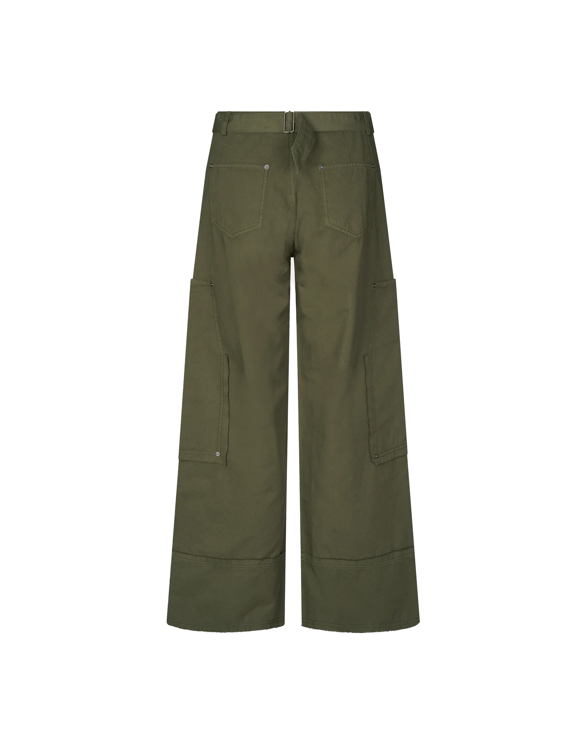 Oval Square Pete Hose in Olive, Ansicht Hinten