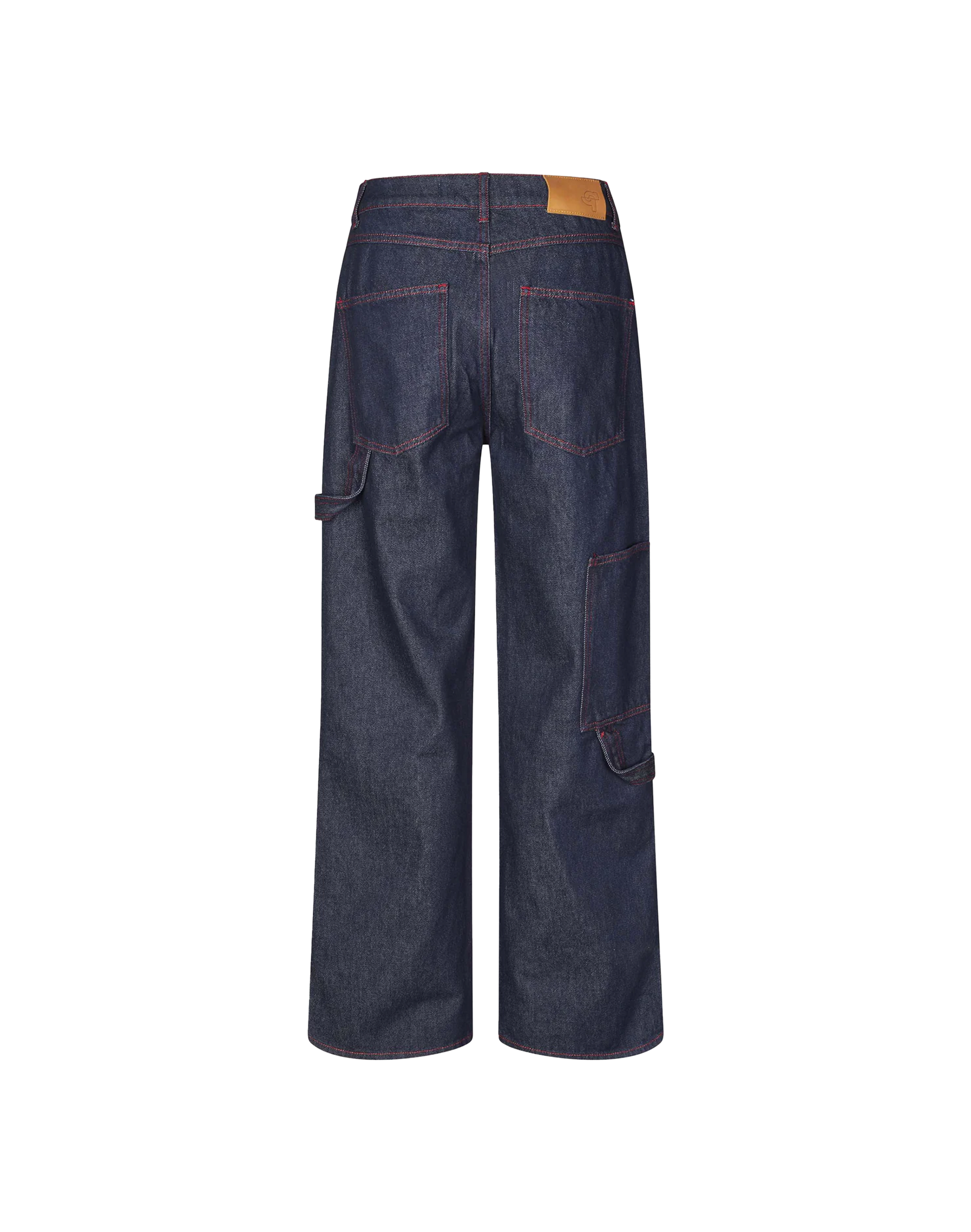 Oval Square Player Jeans in Blau, Ansicht Hinten