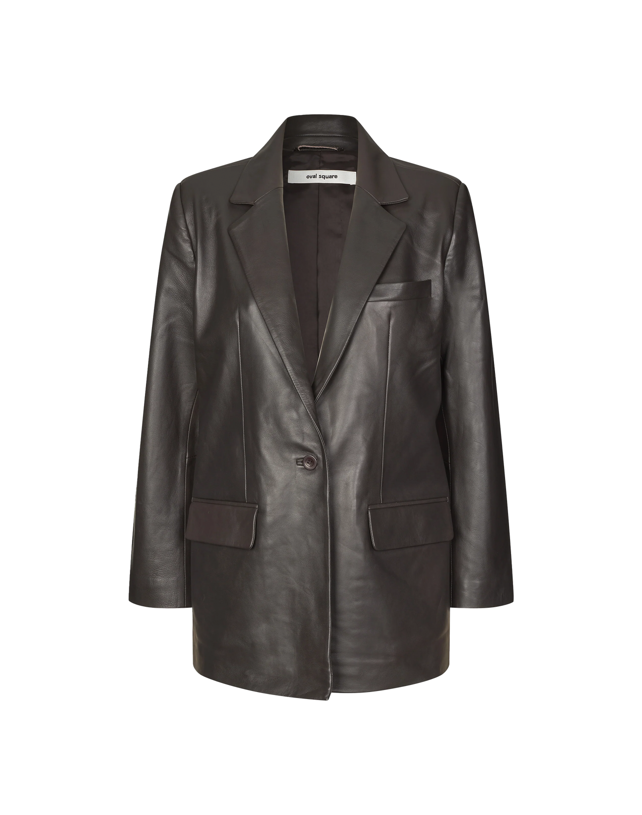 Oval Square Proven Blazer in Braun, Ansicht Frontal