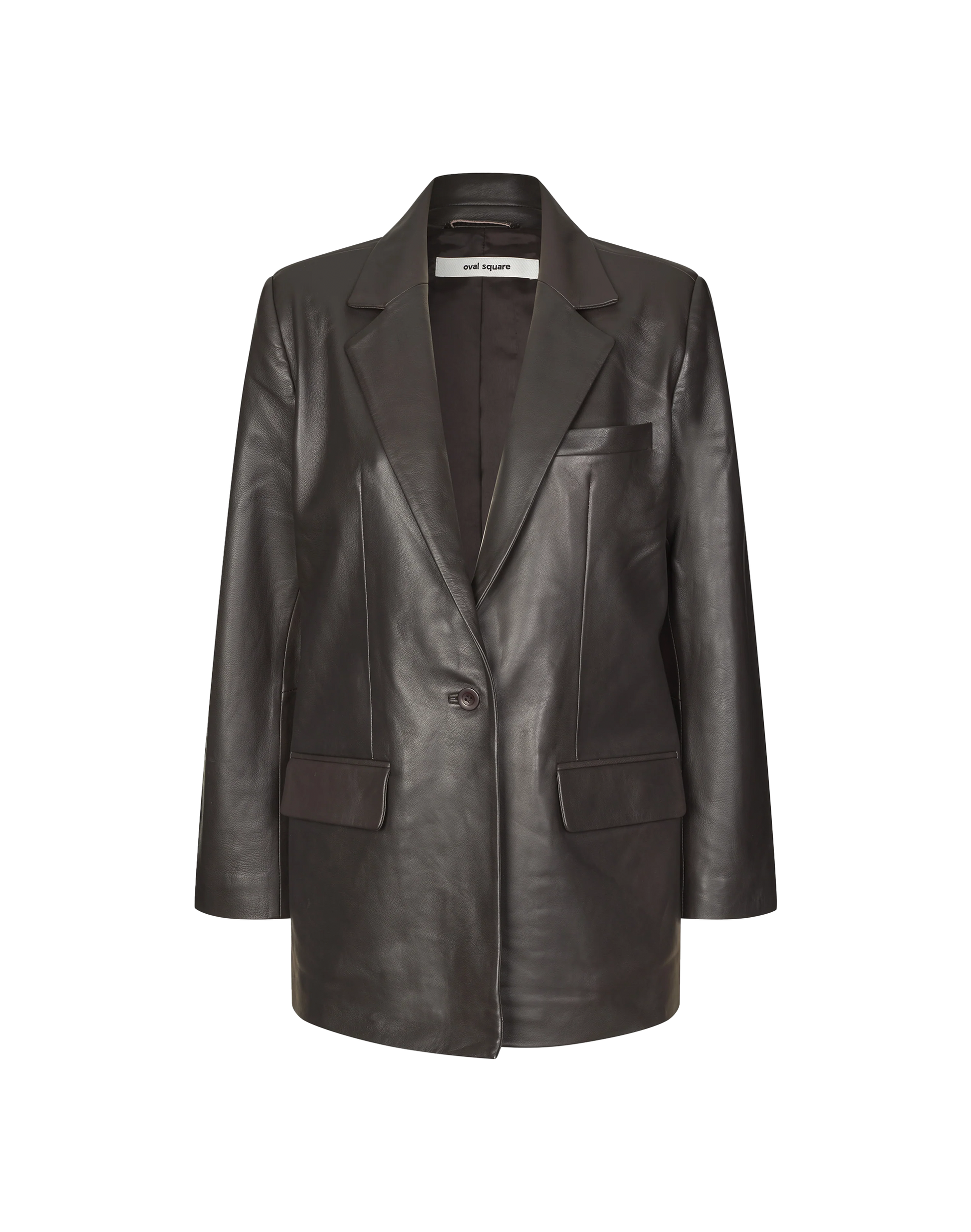 Oval Square Proven Blazer in Braun, Ansicht Frontal