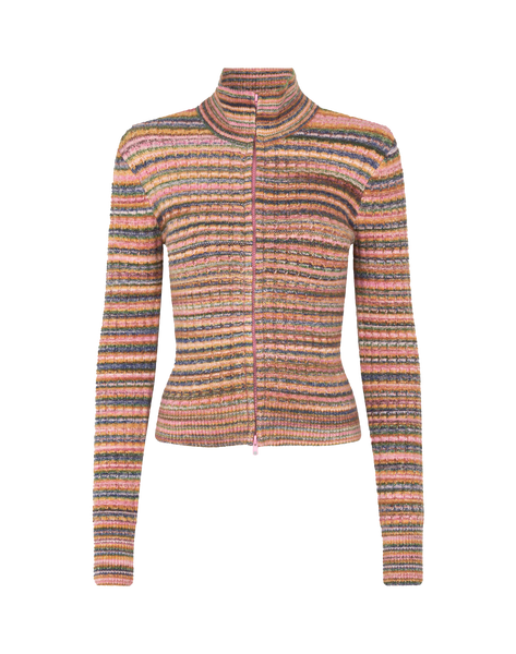 OVAL SQAURE Strickjacke in Multi Colour, Ansicht Frontal