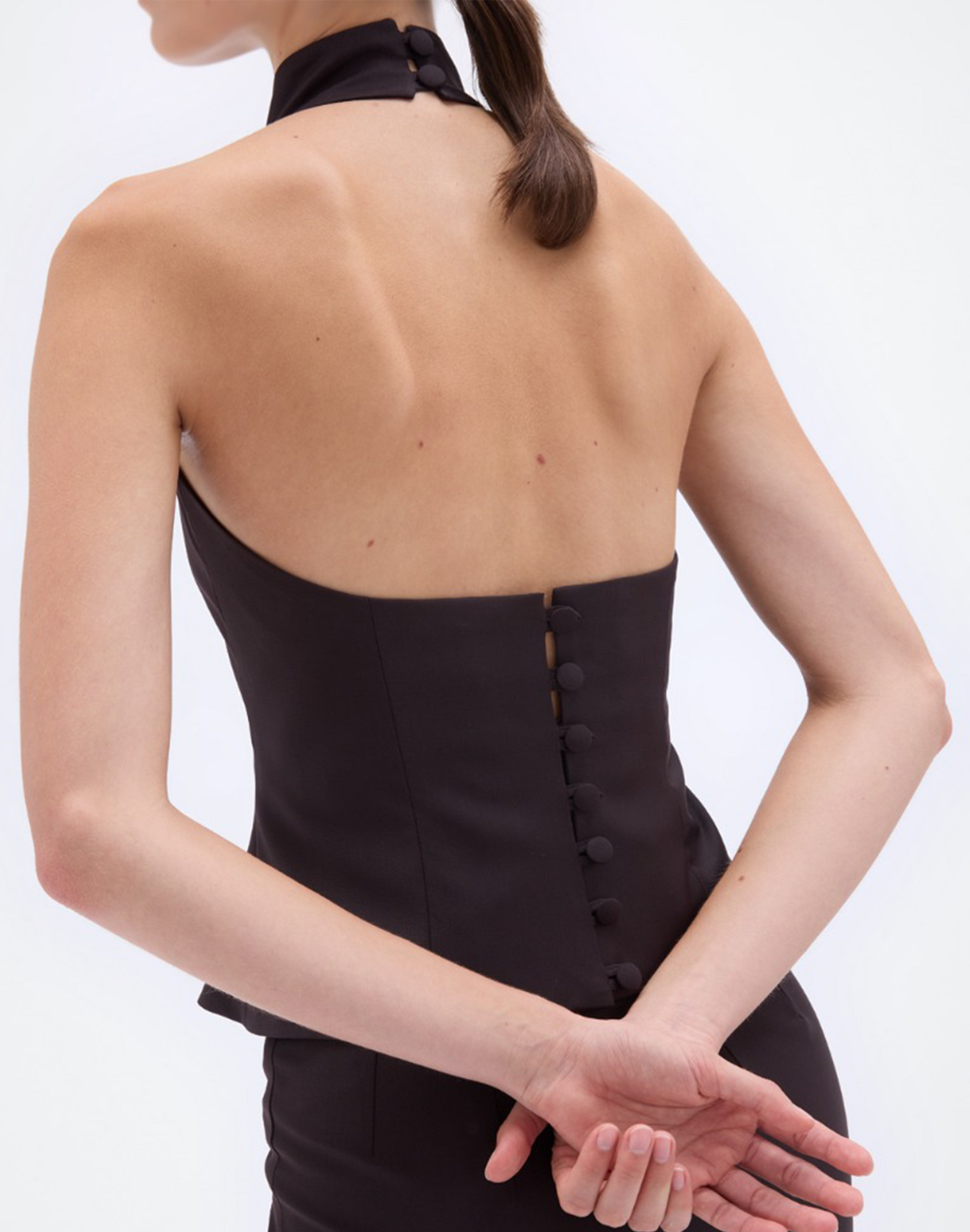Remain Halter Neck Top in Braun, Ansicht Hinten