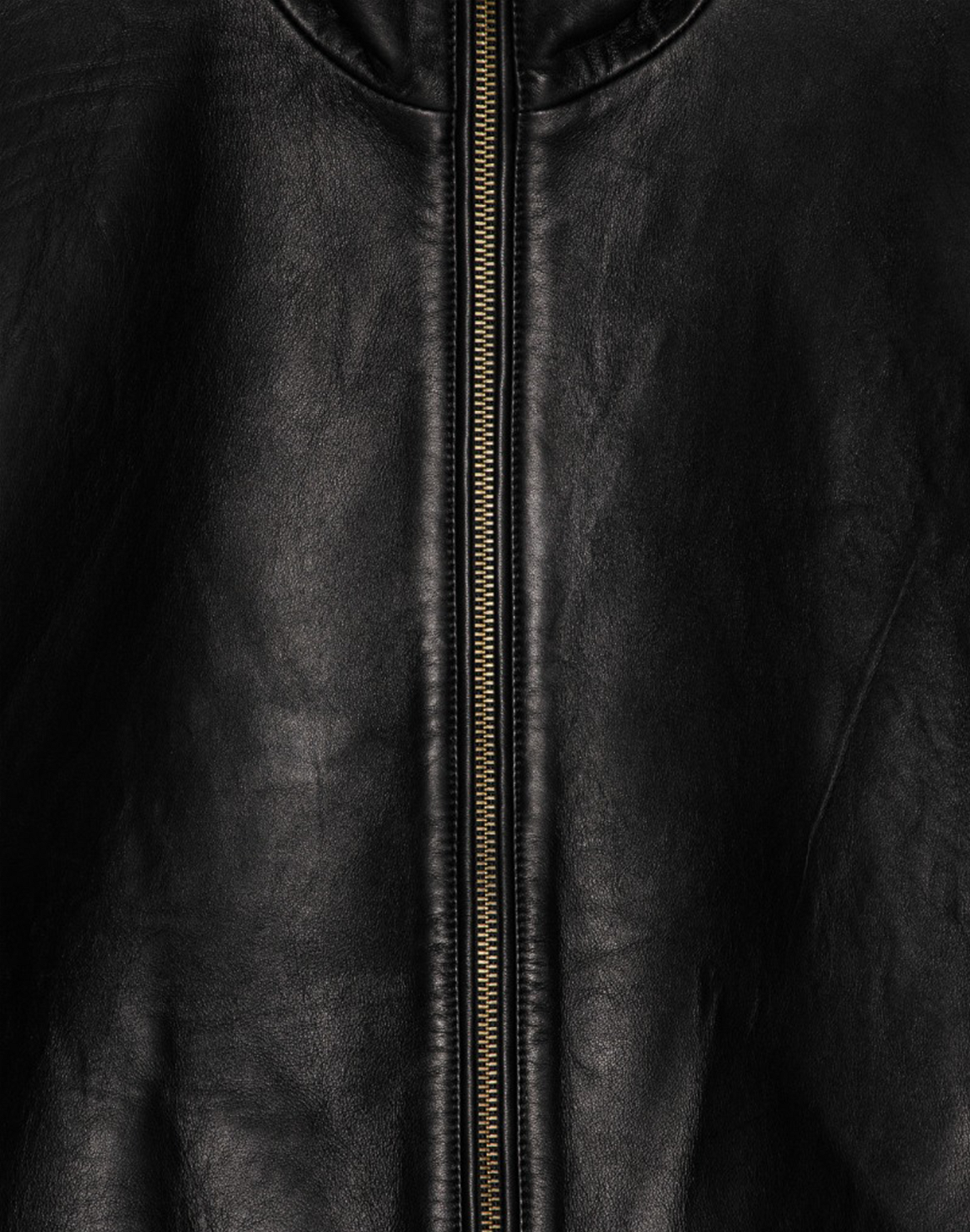 Remain Lederjacke in Schwarz, Ansicht Detail