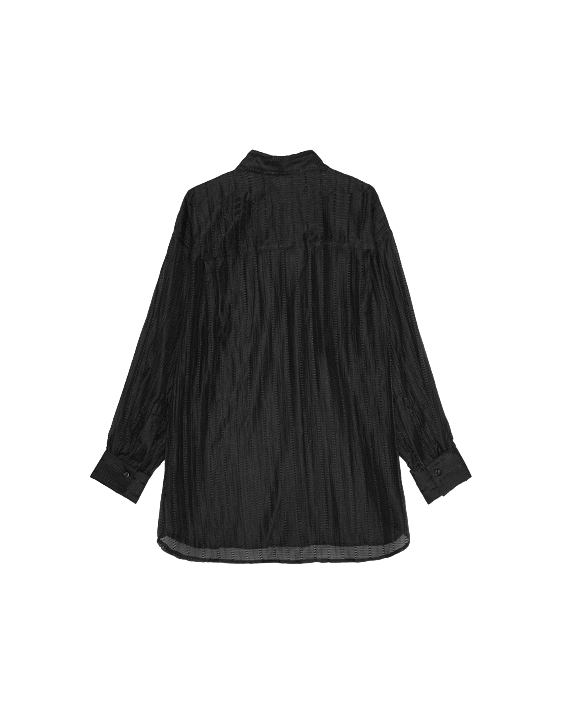 Remain Oversized Bluse in Schwarz, Ansicht Hinten