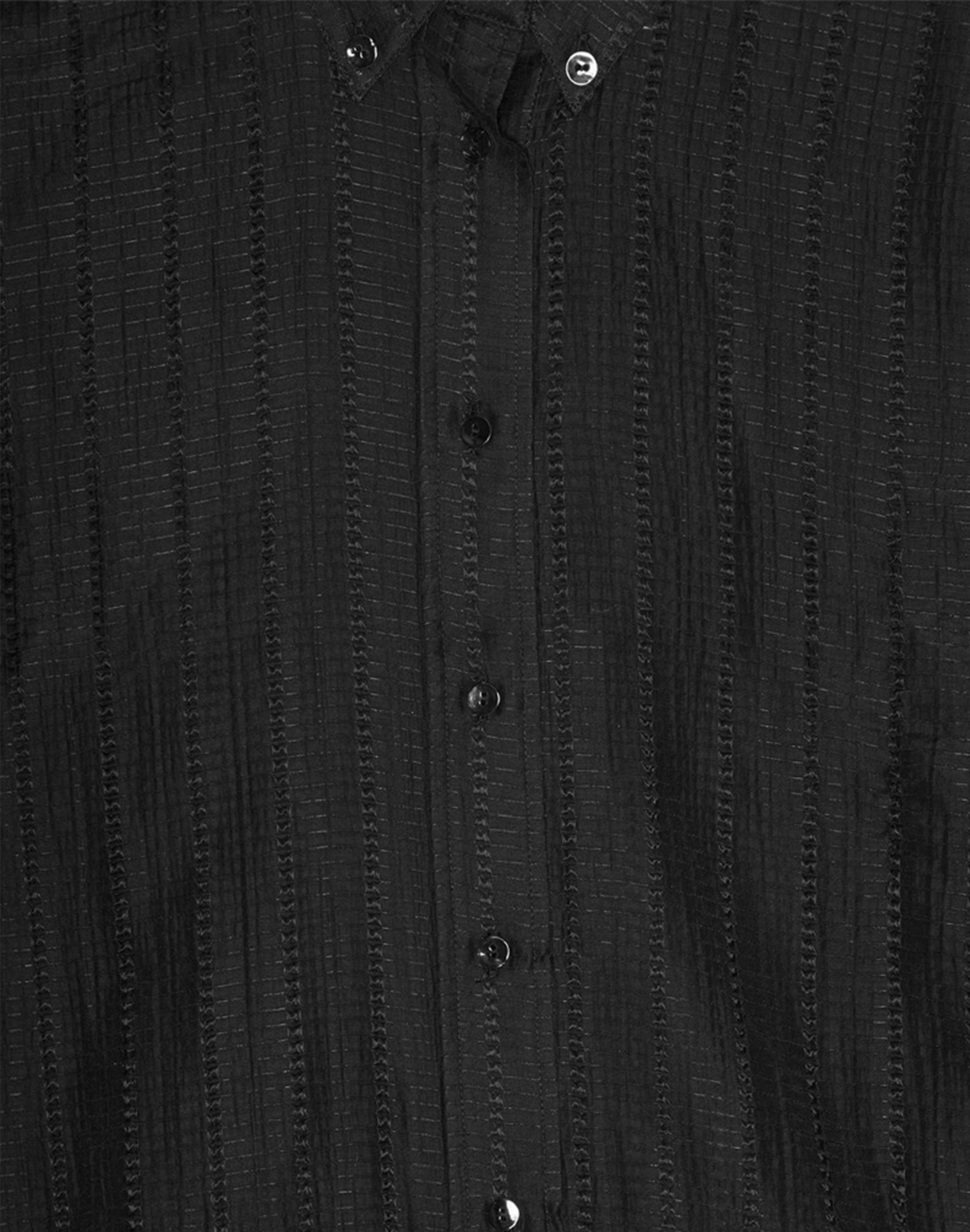 Remain Oversized Bluse in Schwarz, Ansicht Detail