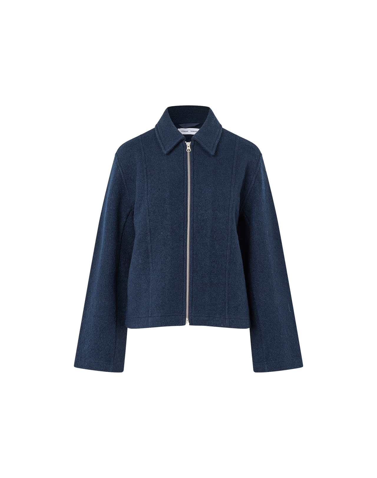 Samsoe Samsoe Saana Jacke in Blau, Ansicht Frontal