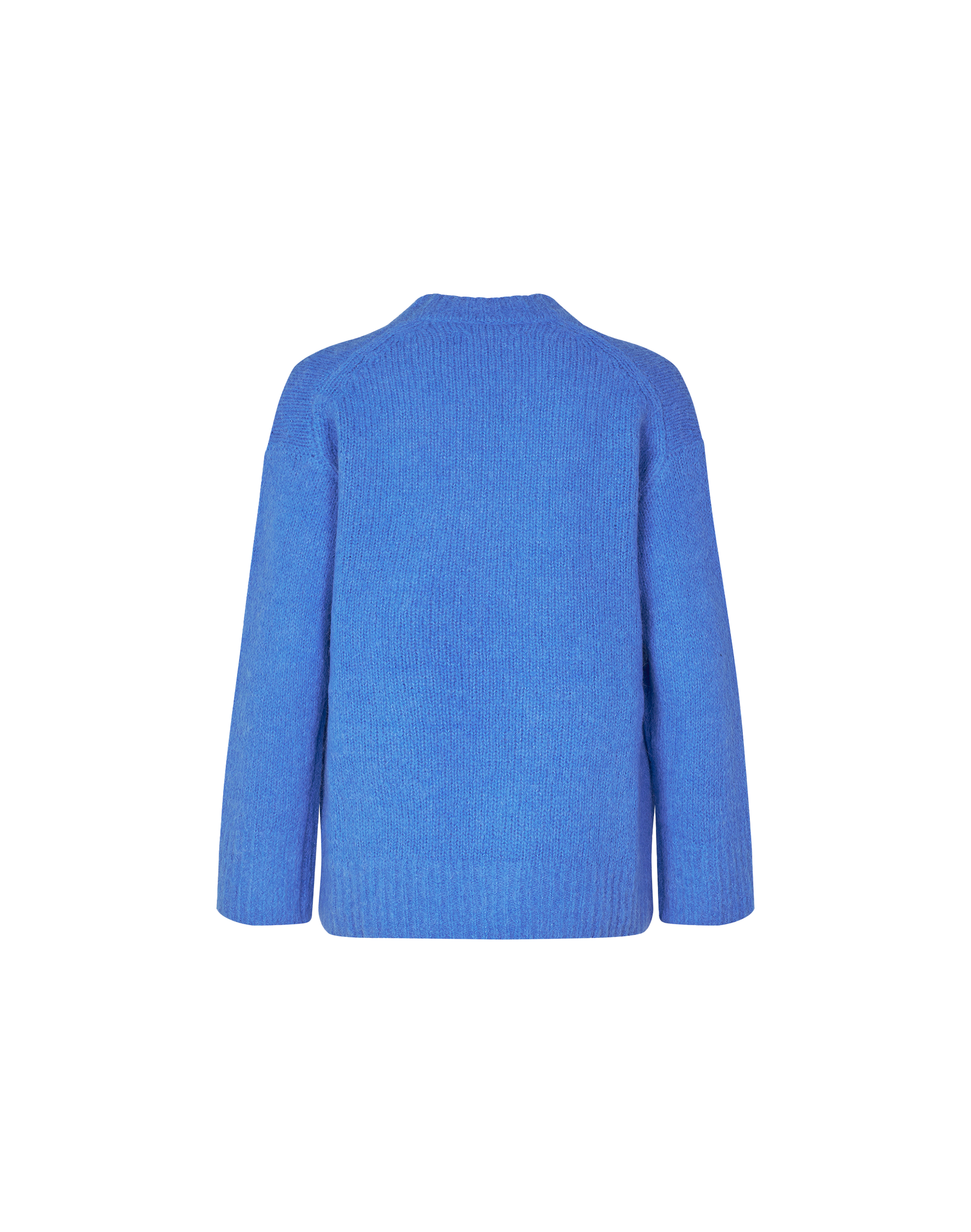 Samsoe Samsoe Sajoan Pullover in Blau, Ansicht Hinten