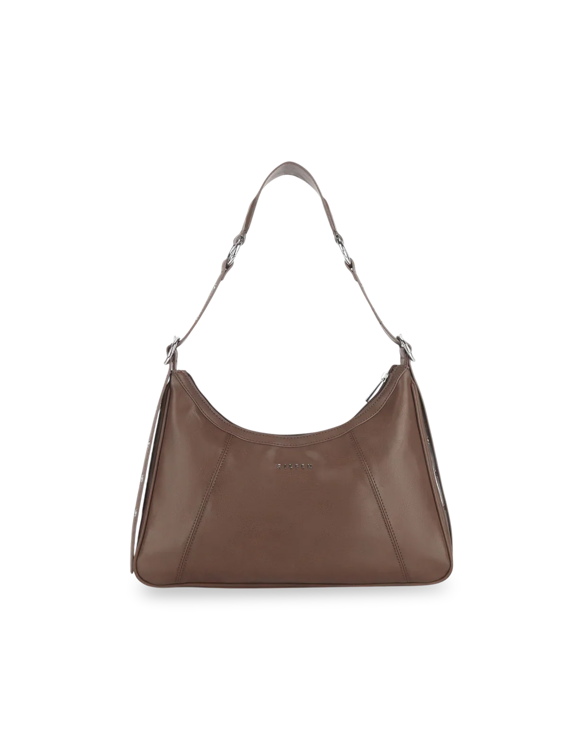 Silfen Filippa Tasche in Braun, Ansicht Frontal