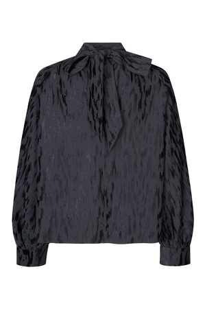 Samsoe Samsoe Ebbali Bluse in Schwarz, Ansicht Hinten