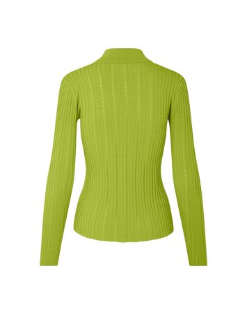 Samsoe Samsoe Lea Cardigan in Grün, Ansicht Hinten