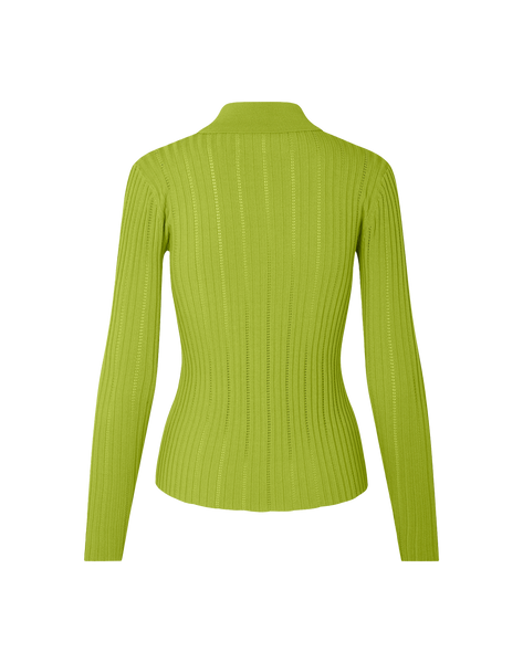 Samsoe Samsoe Lea Cardigan in Grün, Ansicht Hinten