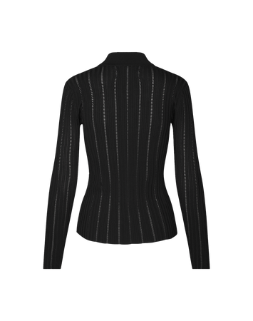 Samsoe Samsoe Lea Cardigan in Schwarz, Ansicht Hinten