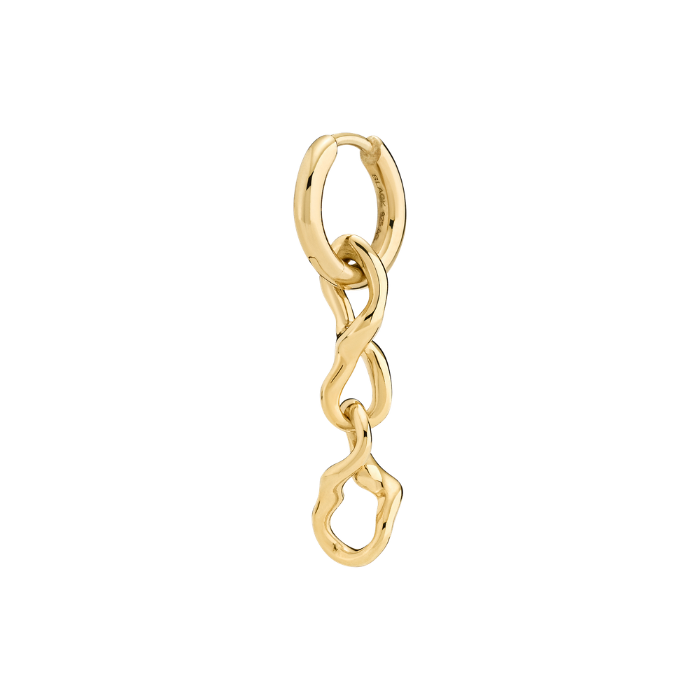 Maria Black Selene Huggie in gold, Ansicht Seite