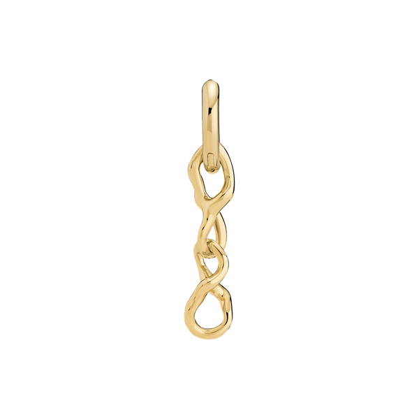 Maria Black Selene Huggie in gold, Ansicht frontal