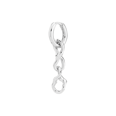 Maria Black Selene Huggie in silber, Ansicht Seite
