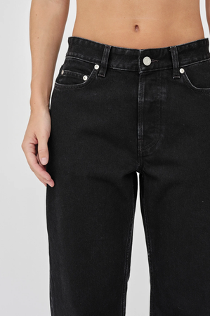 WON HUNDRED Baggy Jeans in Dark Grey, Ansicht Detail
