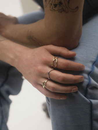 Maria Black Zina Ring in silber, Tragebild