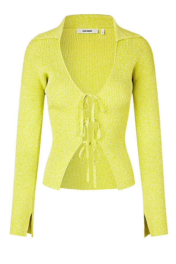 OVAL SQUARE OSAdel Cardigan, Lemonen gelb